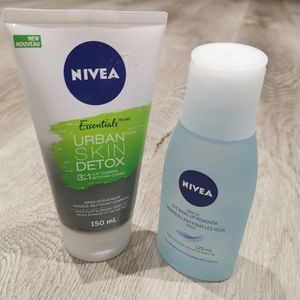 New Nivea clay Cleanser and eye makeup remover